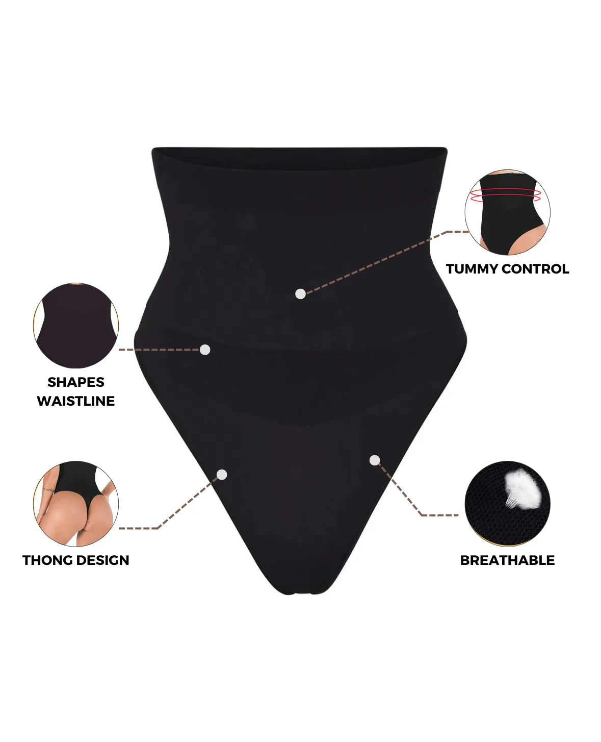 Shaping High-Waisted Thong