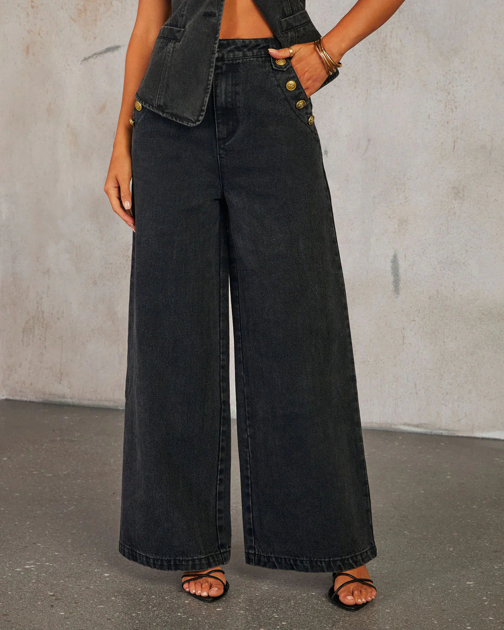 Gabbi Denim Top [+ Free Matching Pants - Today]